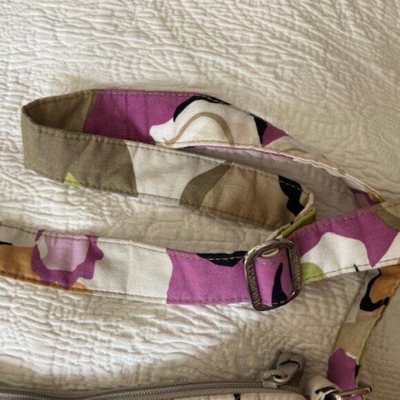 Vera Bradley Purple and Avocado Green Floral Bag - Picture 7 of 7